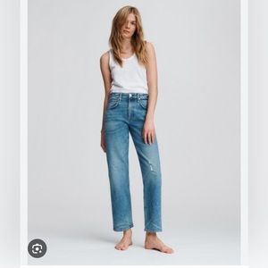 Rag and Bone Maya high rise ankle straight